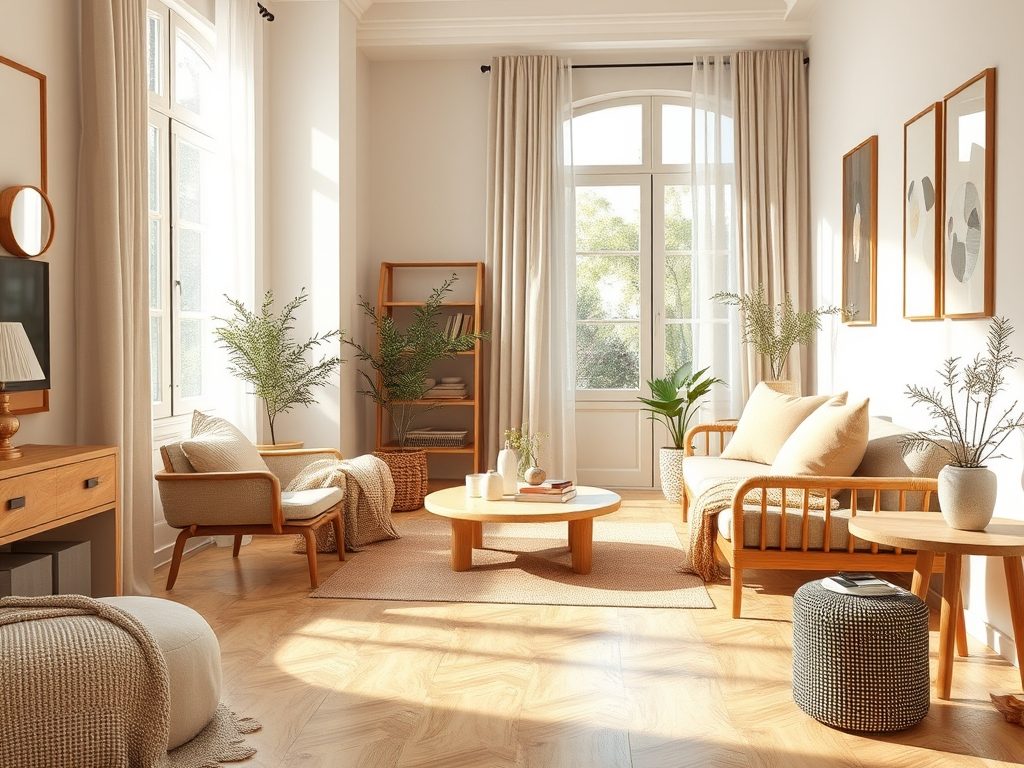 Beżowa podłoga w domu: jak łączyć kolory i materiały, by stworzyć harmonijną aranżację