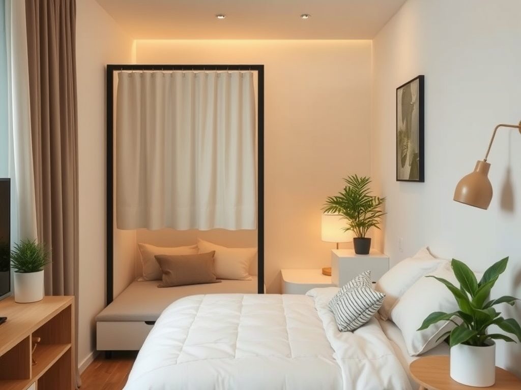 Parawan przy łóżku w kawalerce: praktyczne kryteria wyboru i najczęstsze pułapki aranżacji