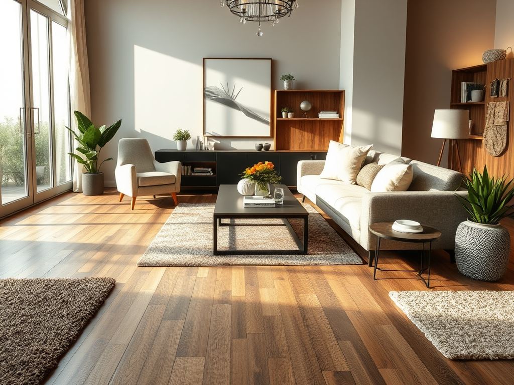 Podłoga do salonu: jak dobrać kolor, materiał i wzór dopasowany do stylu wnętrza i funkcji przestrzeni