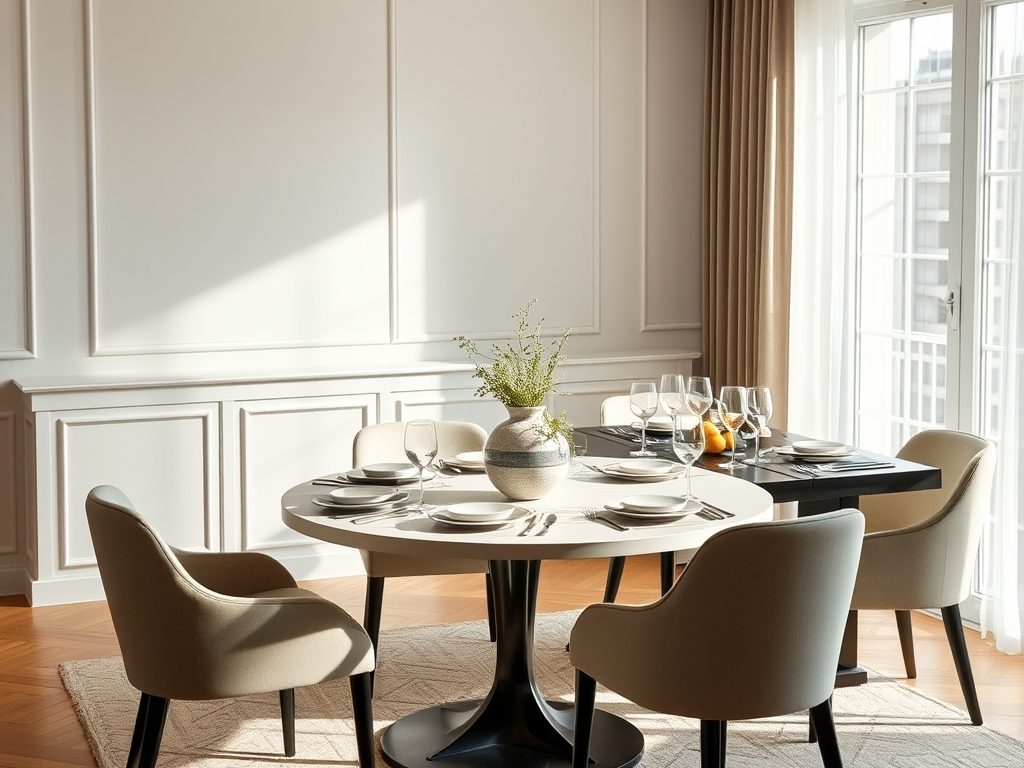 Okrągły czy prostokątny stół do jadalni w salonie – kiedy wybrać który, by najlepiej wykorzystać przestrzeń i styl wnętrza