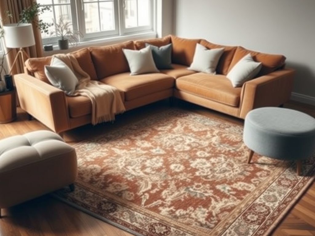 Jak wybrać dywan do salonu z kanapą narożną, by stworzyć spójną i funkcjonalną aranżację