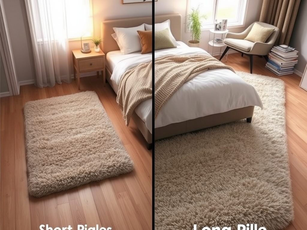Dywan do sypialni z krótkim czy długim włosiem – jak wybrać między komfortem a praktycznością?