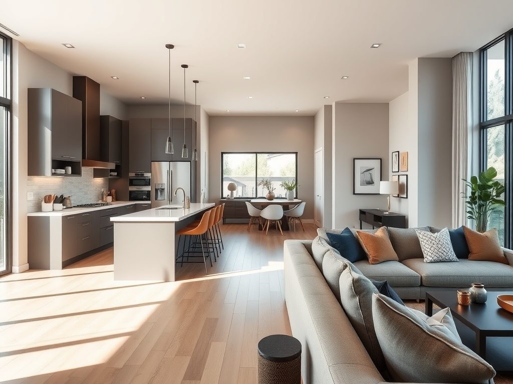 Aneks kuchenny w salonie: jak zaplanować funkcjonalną i estetyczną przestrzeń z podziałem na strefy