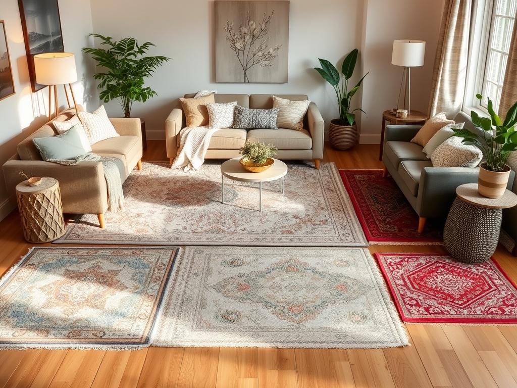 Layering dywanów: jak łączyć kolory, wzory i faktury dla harmonii i komfortu w domu