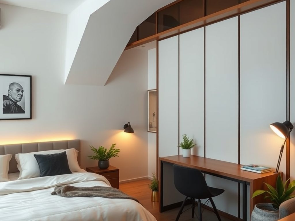 Jak skutecznie wydzielić łóżko w kawalerce, by zyskać prywatność i funkcjonalność przestrzeni