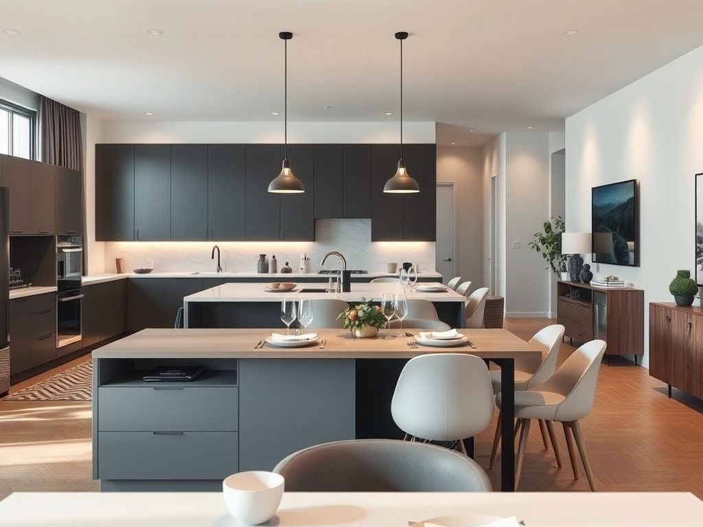 Jak funkcjonalnie i estetycznie wydzielić jadalnię w otwartej kuchni połączonej z salonem – praktyczne rozwiązania i pułapki aranżacji