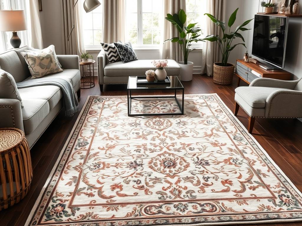 Dywan do salonu: jak dobrać rozmiar, materiał i wzór dla komfortu i stylu wnętrza