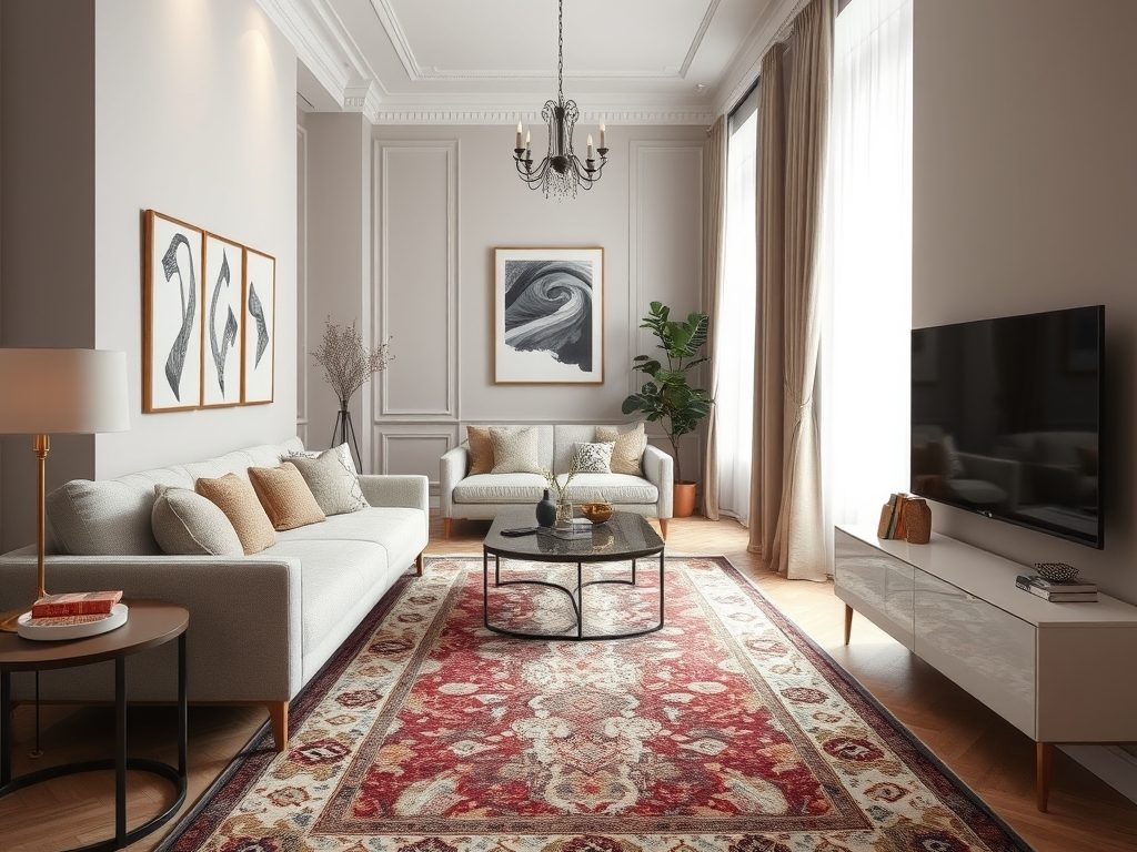 Dywan do wąskiego pokoju: jak dobrać rozmiar, by optycznie powiększyć i zachować proporcje wnętrza