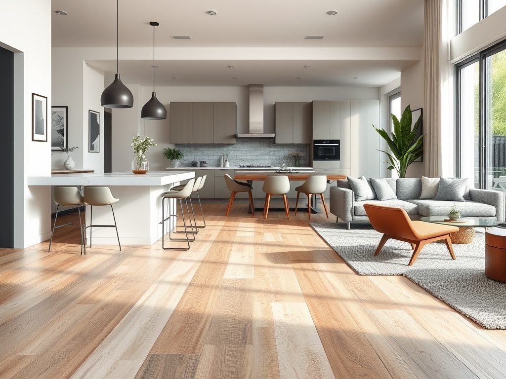 Łączenie podłogi w kuchni i salonie: jak połączyć materiały i zachować estetykę oraz funkcjonalność
