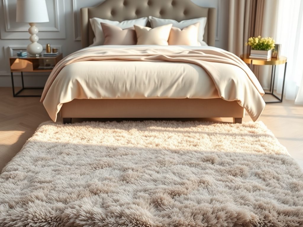 Dywan do sypialni: jak dobrać rozmiar, kształt i materiał dla komfortu i stylu wnętrza