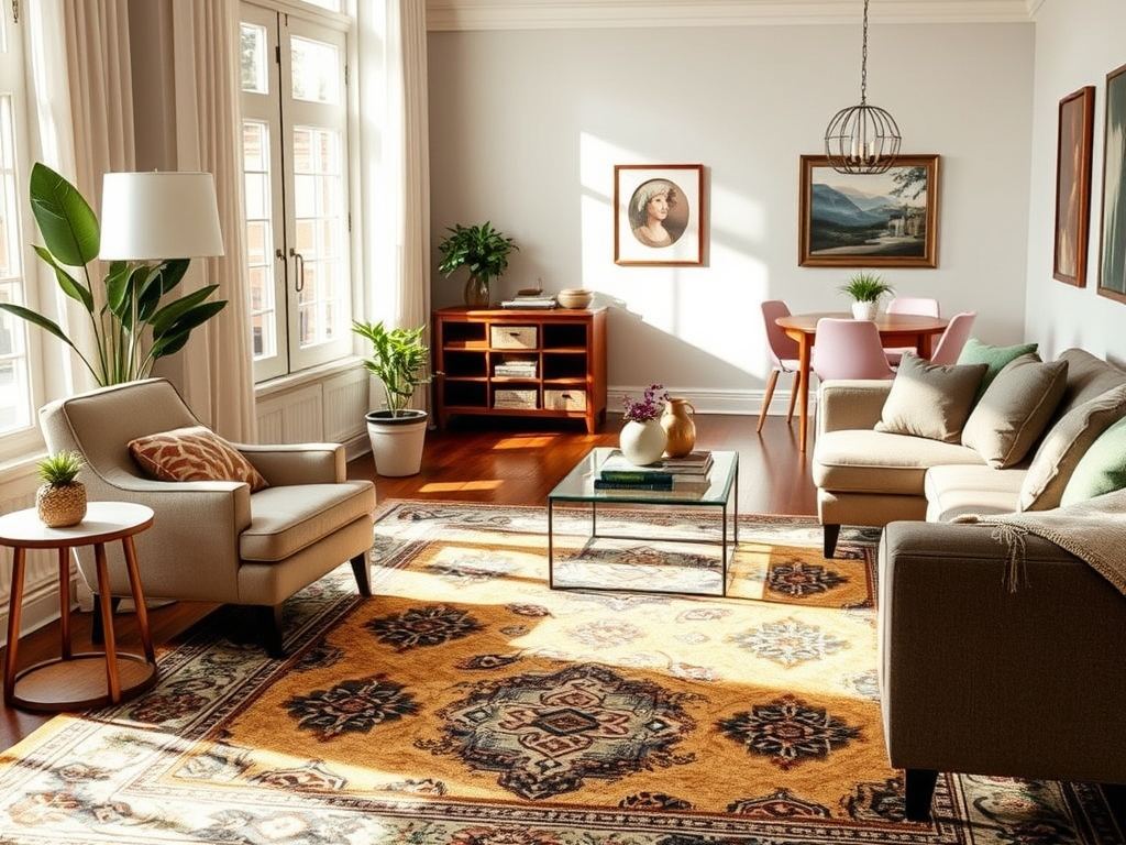 Dywan jako narzędzie do wydzielenia funkcjonalnych stref – praktyczne zasady aranżacji wnętrz